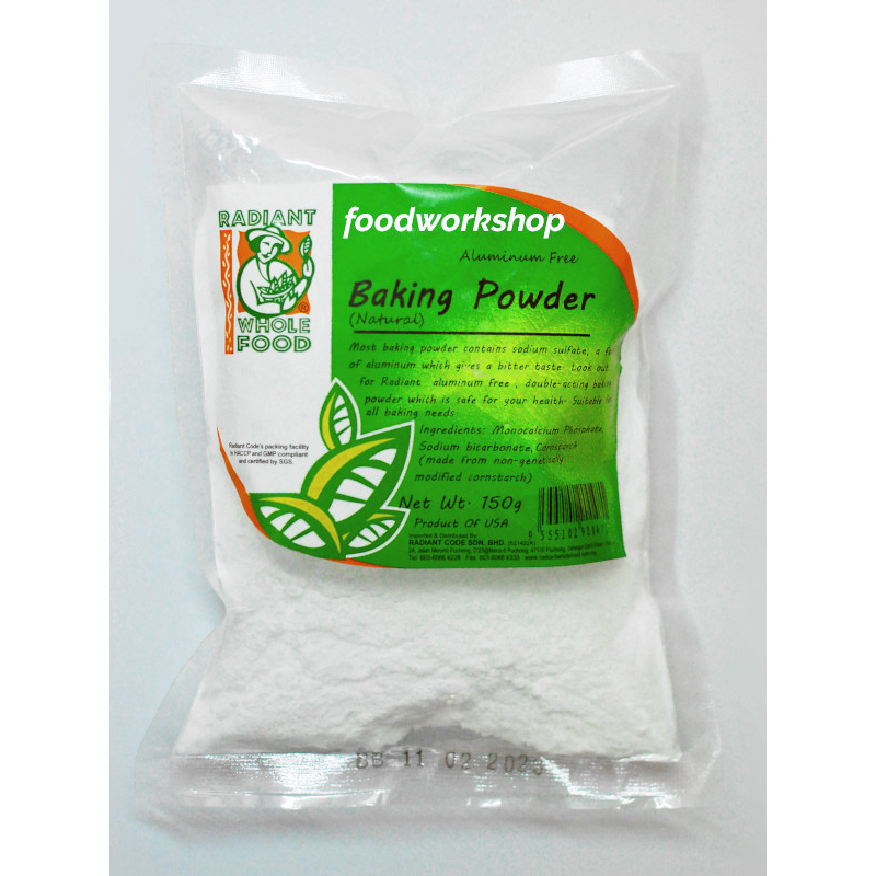 [CLEARANCE] Radiant Baking Powder Aluminium Aluminum Free Natural Non