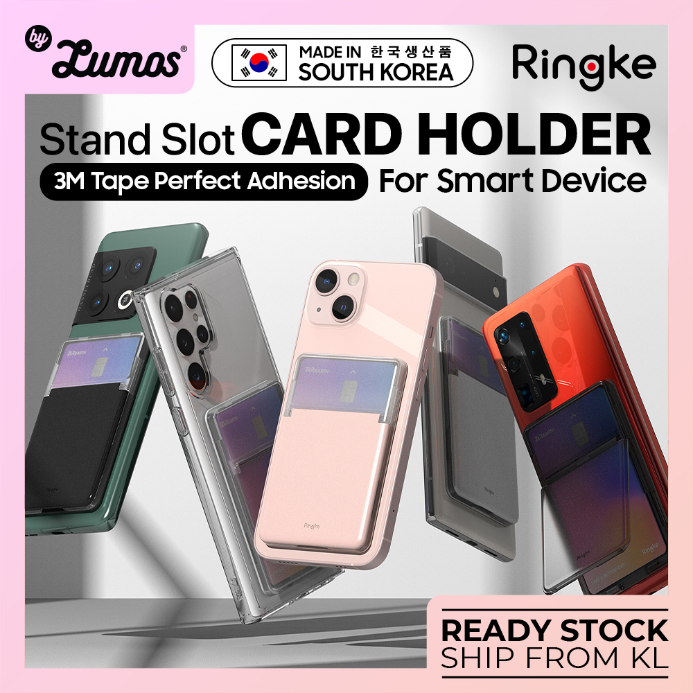 Ringke Stand Slot Card Holder Card Storage for Smartphones Adhesive