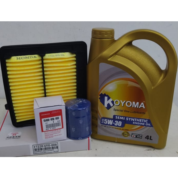 HONDA CITY TOO HYBRID 2021year OIL FILTER + AIR FILTER + KOYOMA 5W30