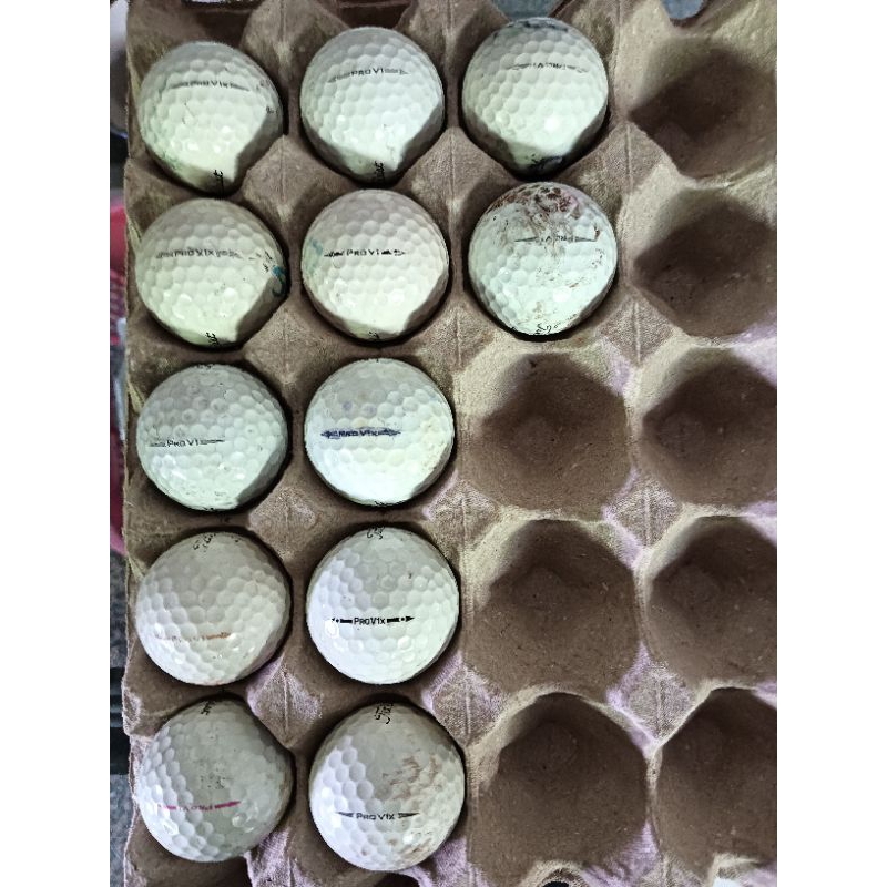12 biji Titleist ProV bola golf terpakai termurah/12 balls Titleist ProV cheapest used golf ball