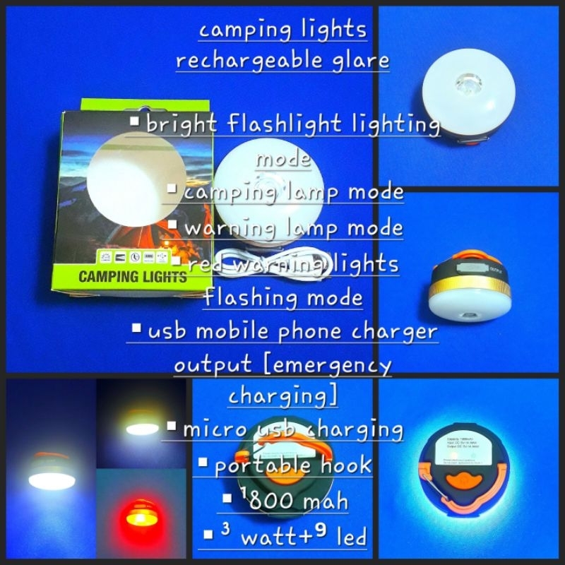 camping lights rechargeable glare Shopee Malaysia