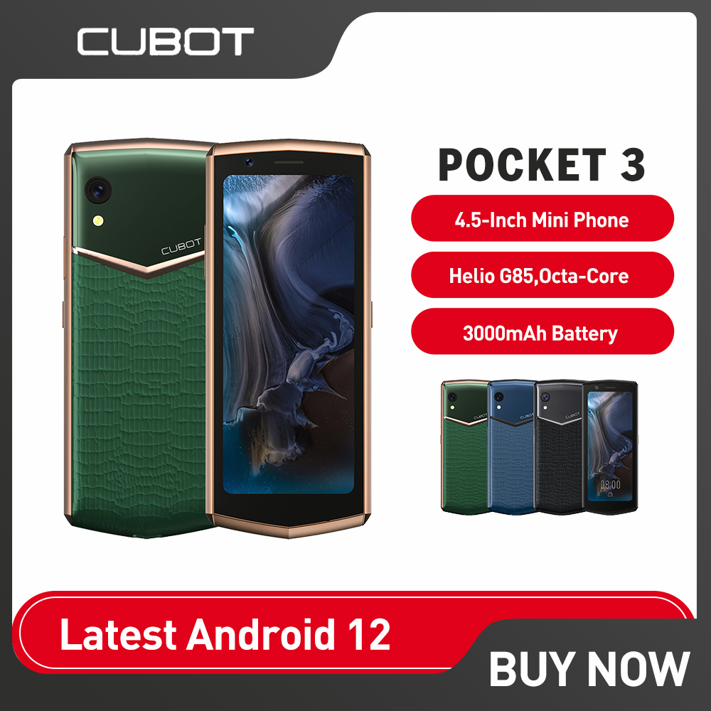 Cubot Pocket 3 Mini Smartphone 4.5-Inch Helio G85Octa-Core NFC ...