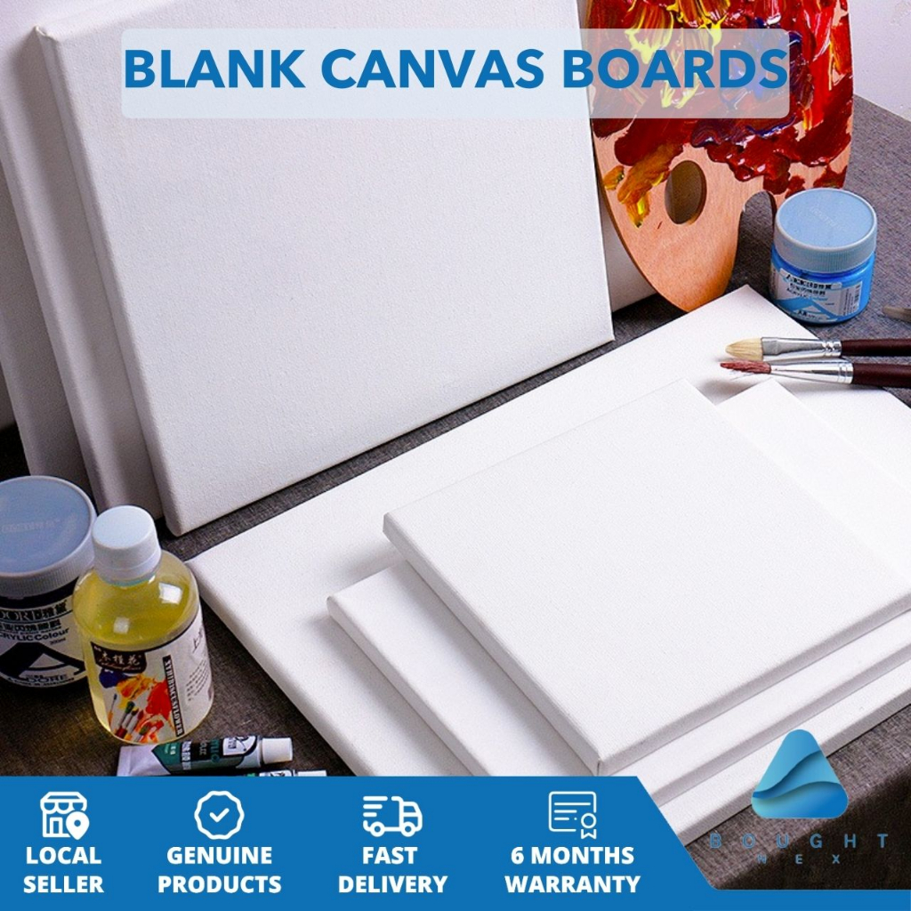 White Blank Canvas Board Oil Painting Acrylic Painting Linen Blend ...