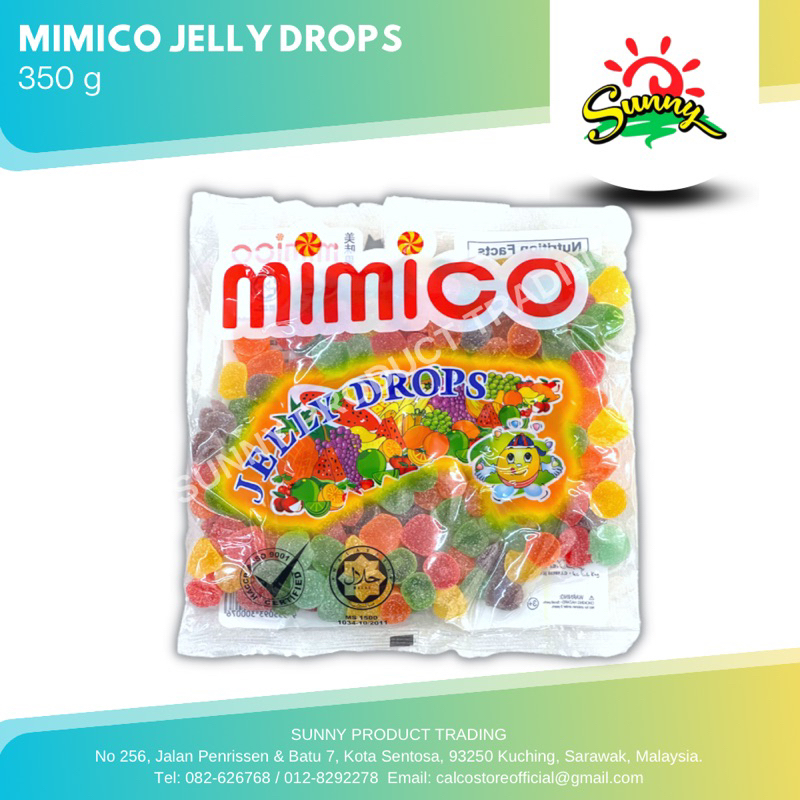 350g Waisun Mimico Jelly Drops Gummy Candy Childhood Snack Jajan Zaman