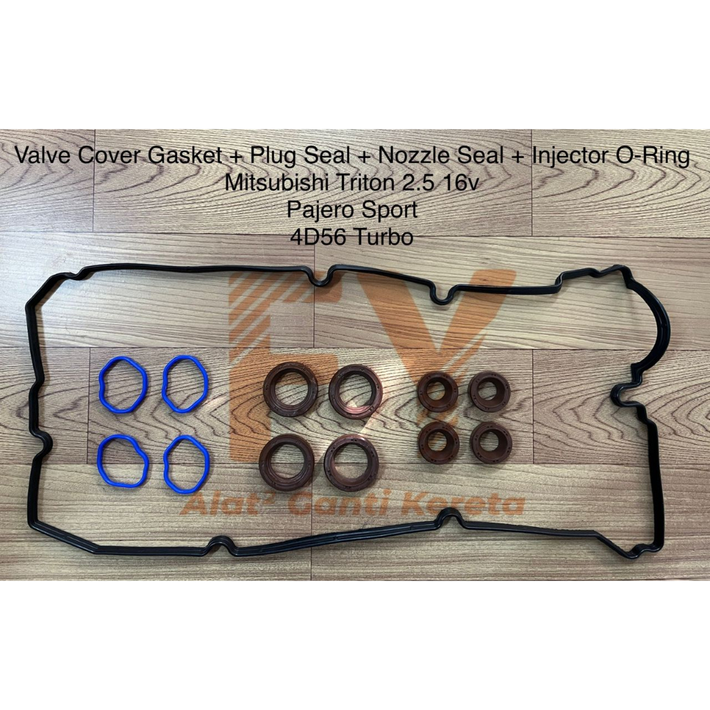 VALVE COVER GASKET + PLUG SEAL + NOZZLE SEAL + INJECTOR ORING