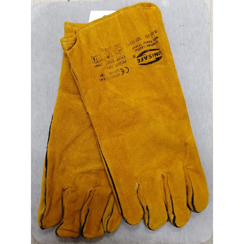 UNISAFE FULL LEATHER WELDING GLOVE 131/2''(1PAIR) | Shopee Malaysia