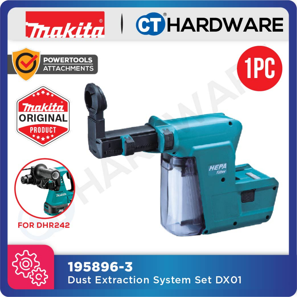 Makita 195896 3 Dust Extraction System Set Dx01 For Dhr242 Cordless Combination Hammer Shopee 8095