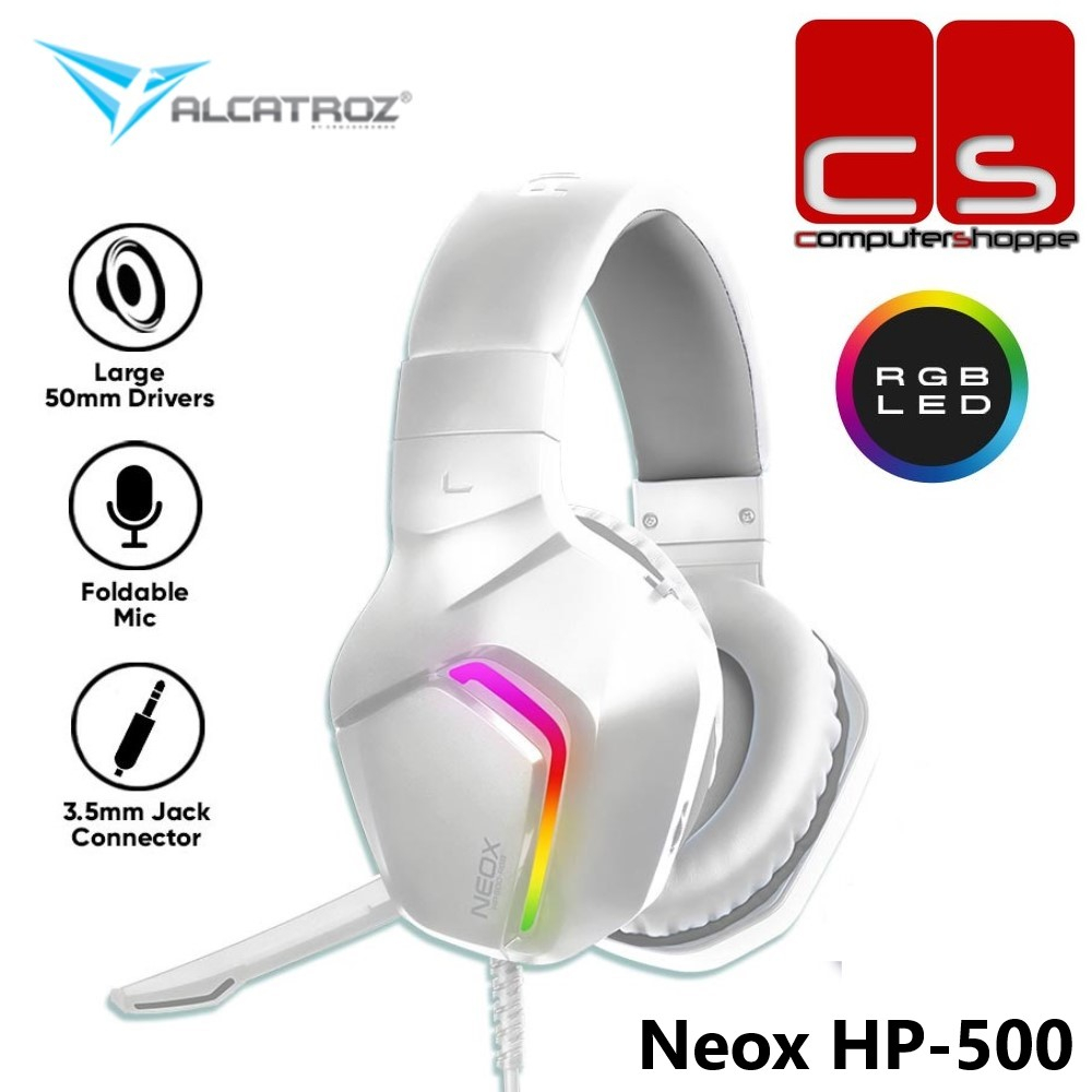 Buy Alcatroz Alcatroz Neox HP500 RGB Blue Wired Gaming Headphone