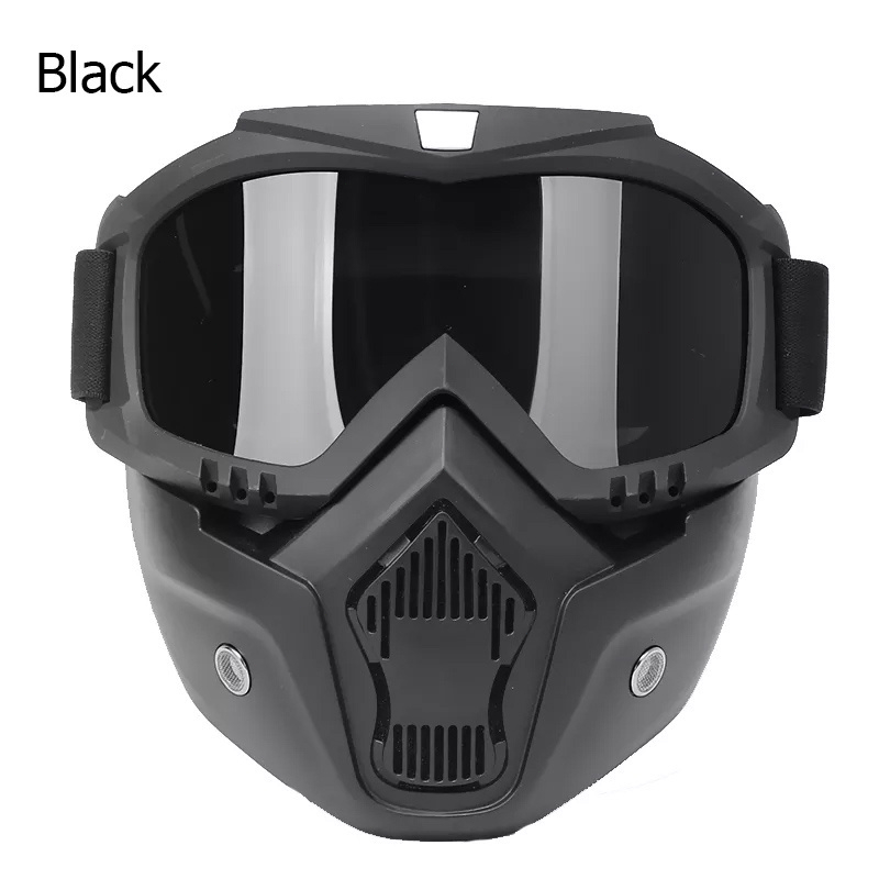 Motorcycle Goggles Removable Mask Windproof Motocross Eyewear Motor ...