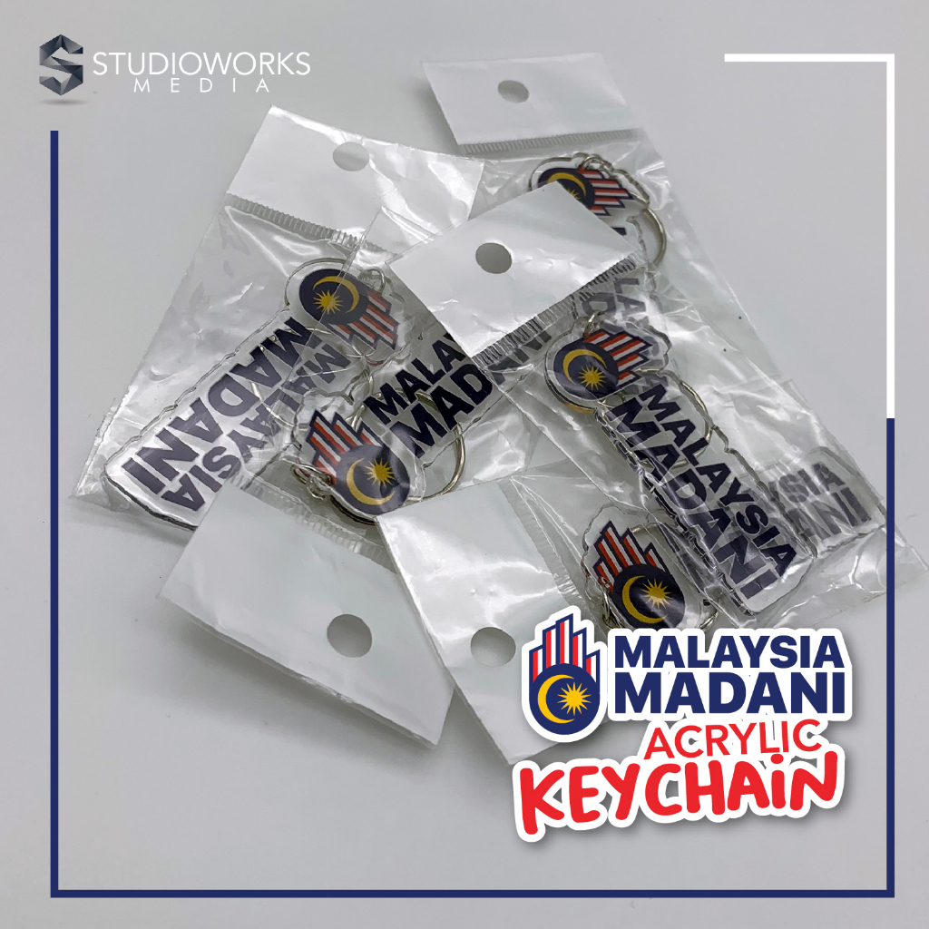 Keychain Malaysia Madani Doorgit Cenderahati Collectible Patriotik ...