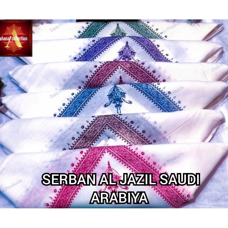SERBAN AL JAZIL SAUDI ARABIYA SIZE 60×60 ORIGINAL CANTIK | Shopee Malaysia