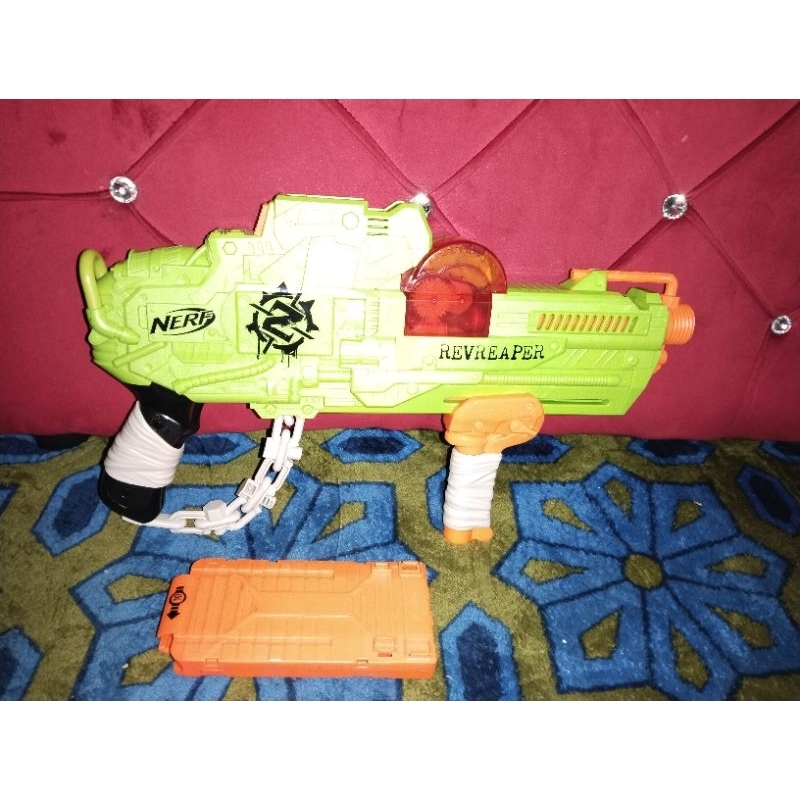 Nerf Zombie Strike RevReaper Blaster Shopee Malaysia