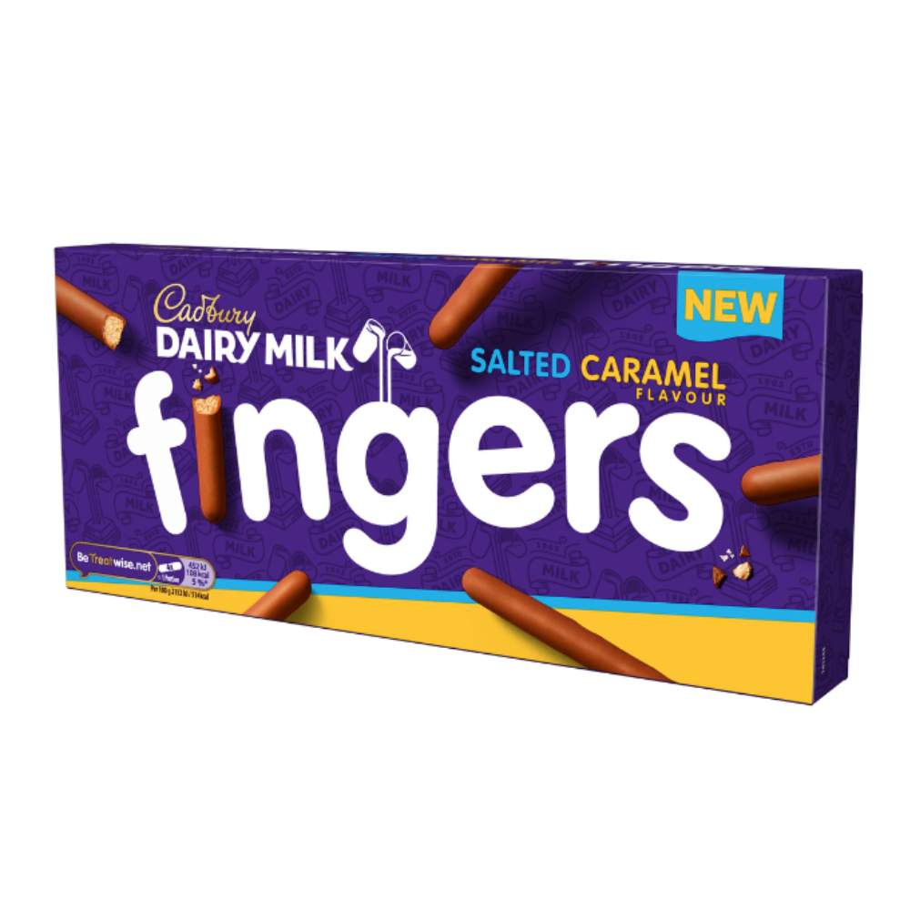 Cadbury Dairy Milk Festive Salted Caramel Flavour Chocolate Fingers ...