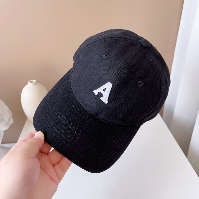 Topi Tulisan A Letters A Baseball Cap Casual Korean Style Cap Visors