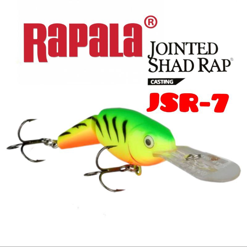 Rapala Jointed Shad Rap Casting Lure (JSR-7) (FT/HT/OSD/RDT