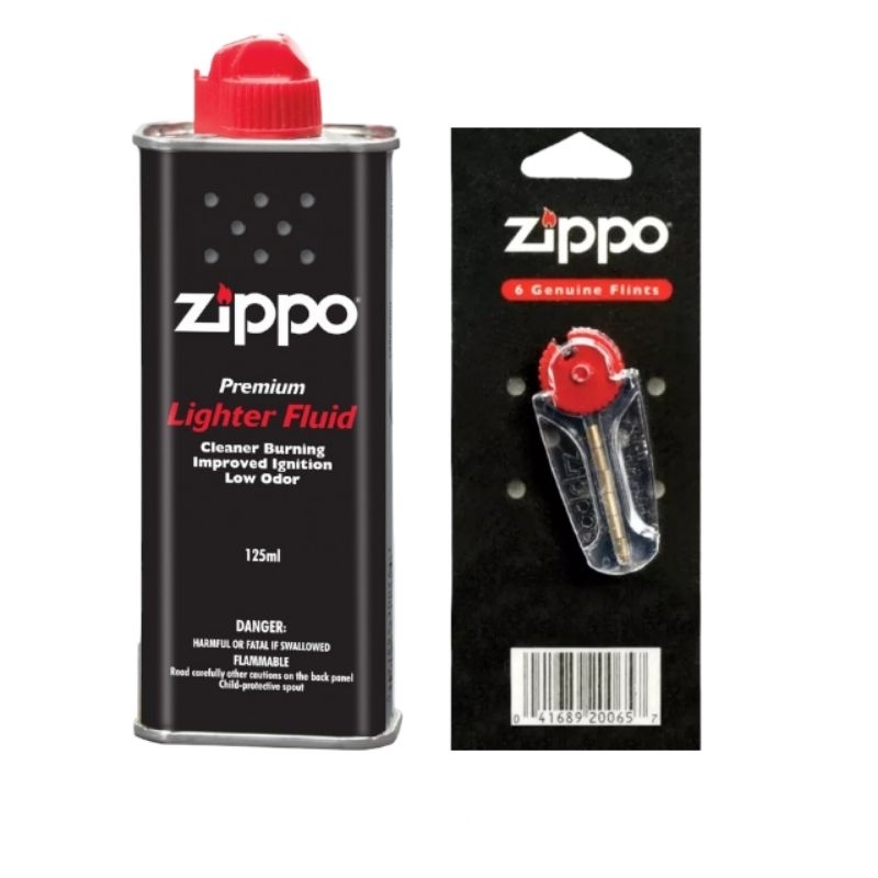 SPromo🔥100Original Zippo Fluids 125ml+Zippo Flints(Ori) Shopee Malaysia