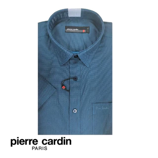 PIERRE CARDIN MEN'S SHORT SLEEVE FORMAL PRINTED SHIRT WITH POCKET (100% COTTON) - (W3560B-11427)