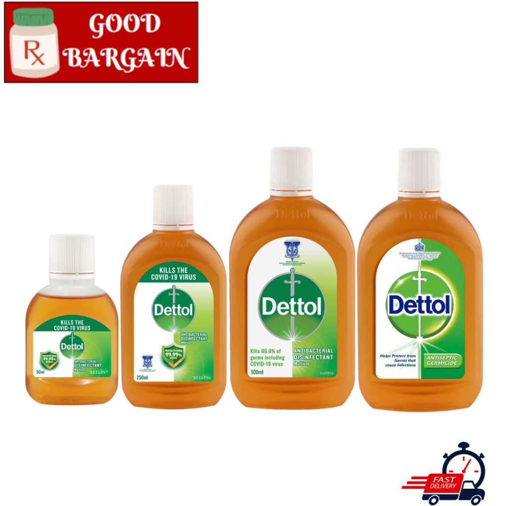 Dettol Multi Use Anti Bacterial Disinfectant Antiseptic Germicide Liquid 125ml Shopee Malaysia