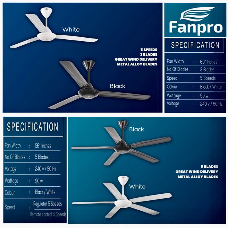 Fanpro 60 56 Ceiling Fan Regulator