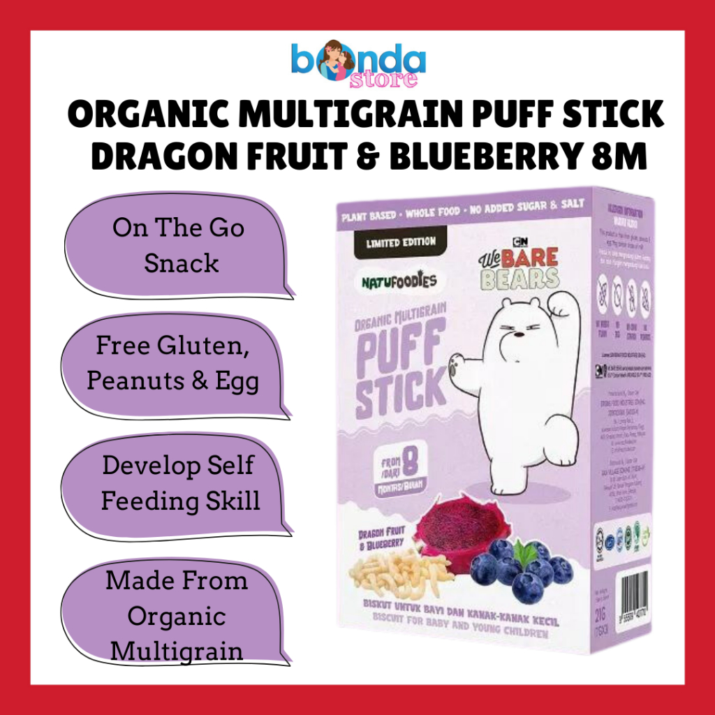 Natufoodies Limited Edition Organic Multigrain Puff Stick Dragonfruit ...