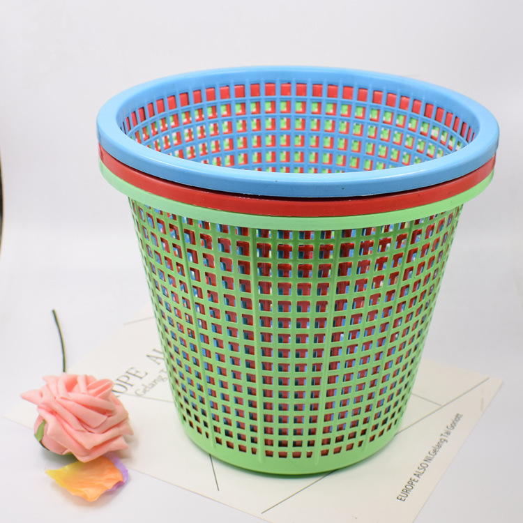 WASTE PAPER BASKET BIN/PLASTIC RUBBISH BIN/OFFICE PLASTIC DUSTBIN/BAKUL
