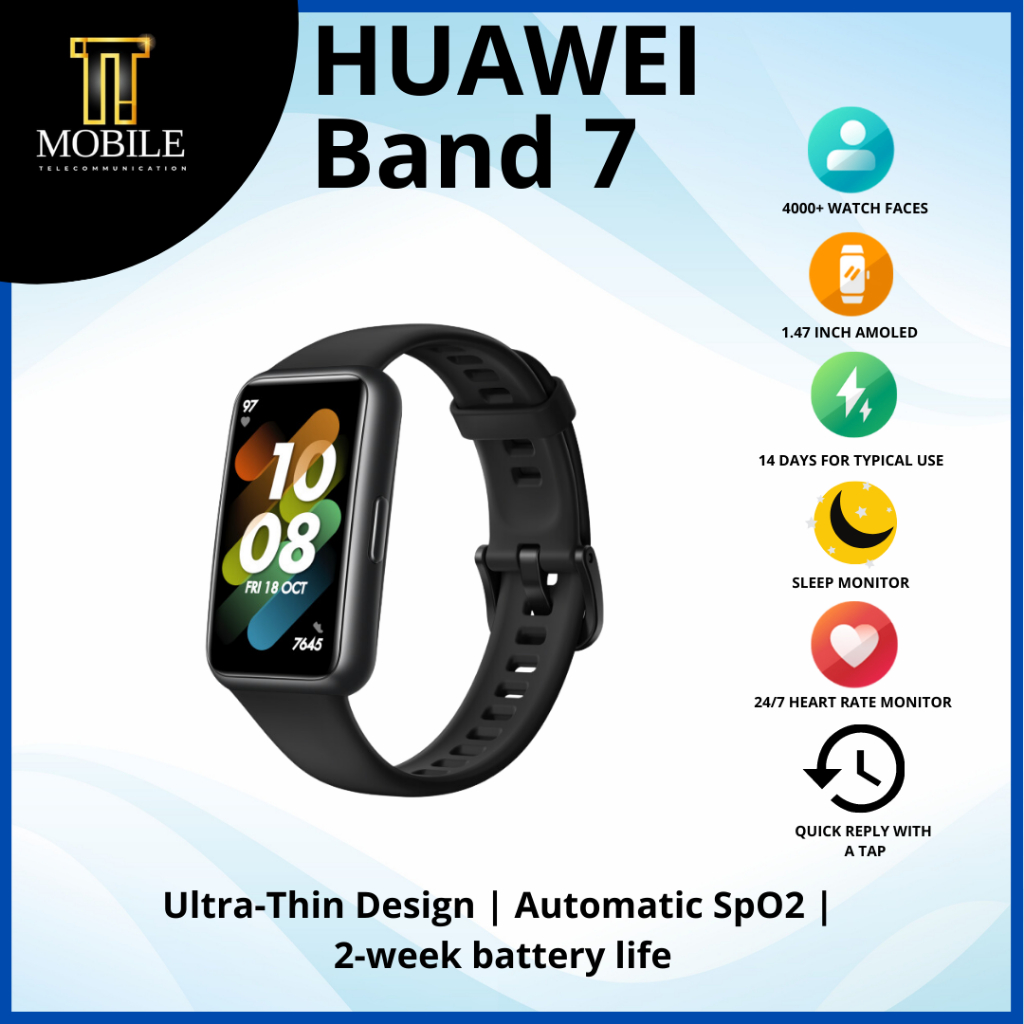 Global Version HONOR Band 7 1.47 Inches AMOLED Display 2 Weeks Battery Life  24/7 Blood Oxygen Monitoring Smartband - AliExpress