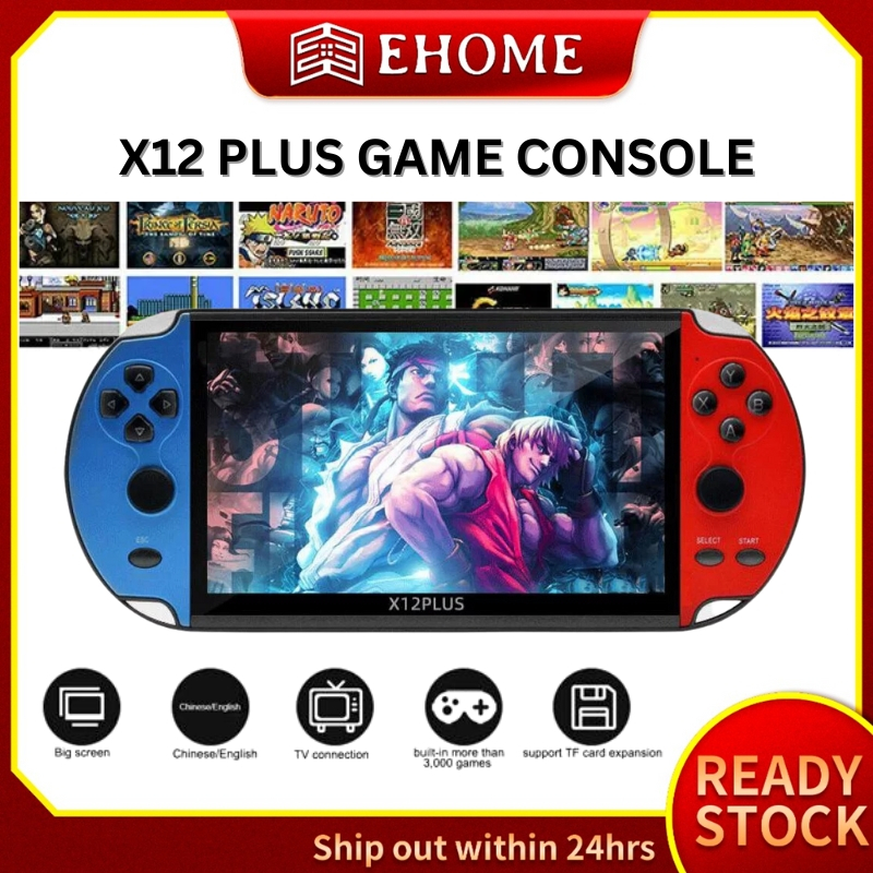 X12 PLUS Video Game 7inch Large Screen Portable Handheld Retro Game