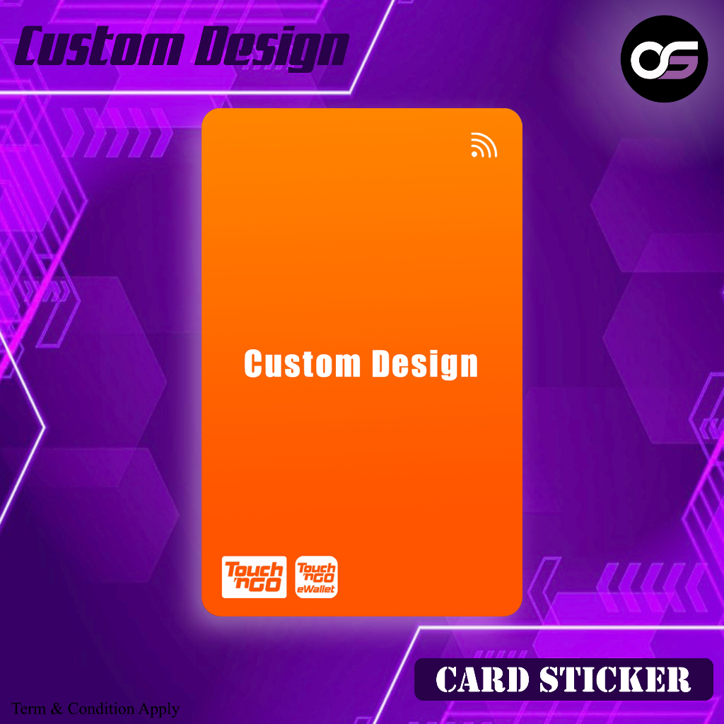 Custom Design Sticker TNG NFC Sticker with Free Matte Lamination ...