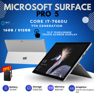 Microsoft Surface Pro 5 Model 1796 12.3 Intel 4GB/8GB/16gb 128-256-512GB-1TB