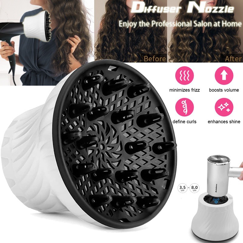 Universal Hair Diffuser Hair Dryer Diffuser Attachment For Curly Wave Thick and Nature Hair