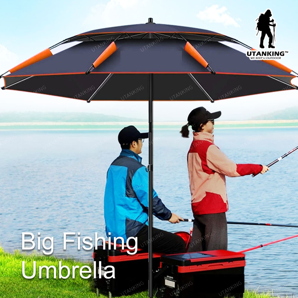 1.8-2m 360° Outdoor Beach Camping Fishing Umbrella Fold Sun