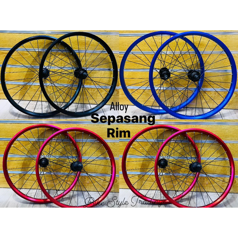Rim Basikal / 20" BICYCLE ALLOY RIM / BMX WHEEL SET ALLOY RIM / Basikal