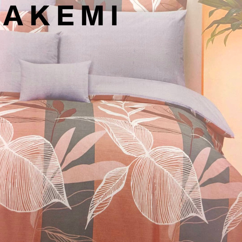 AKEMI Comforter Set 100 Cotton Essential Embrace Charm Fitted Bedsheet Set 650TC (Super Single