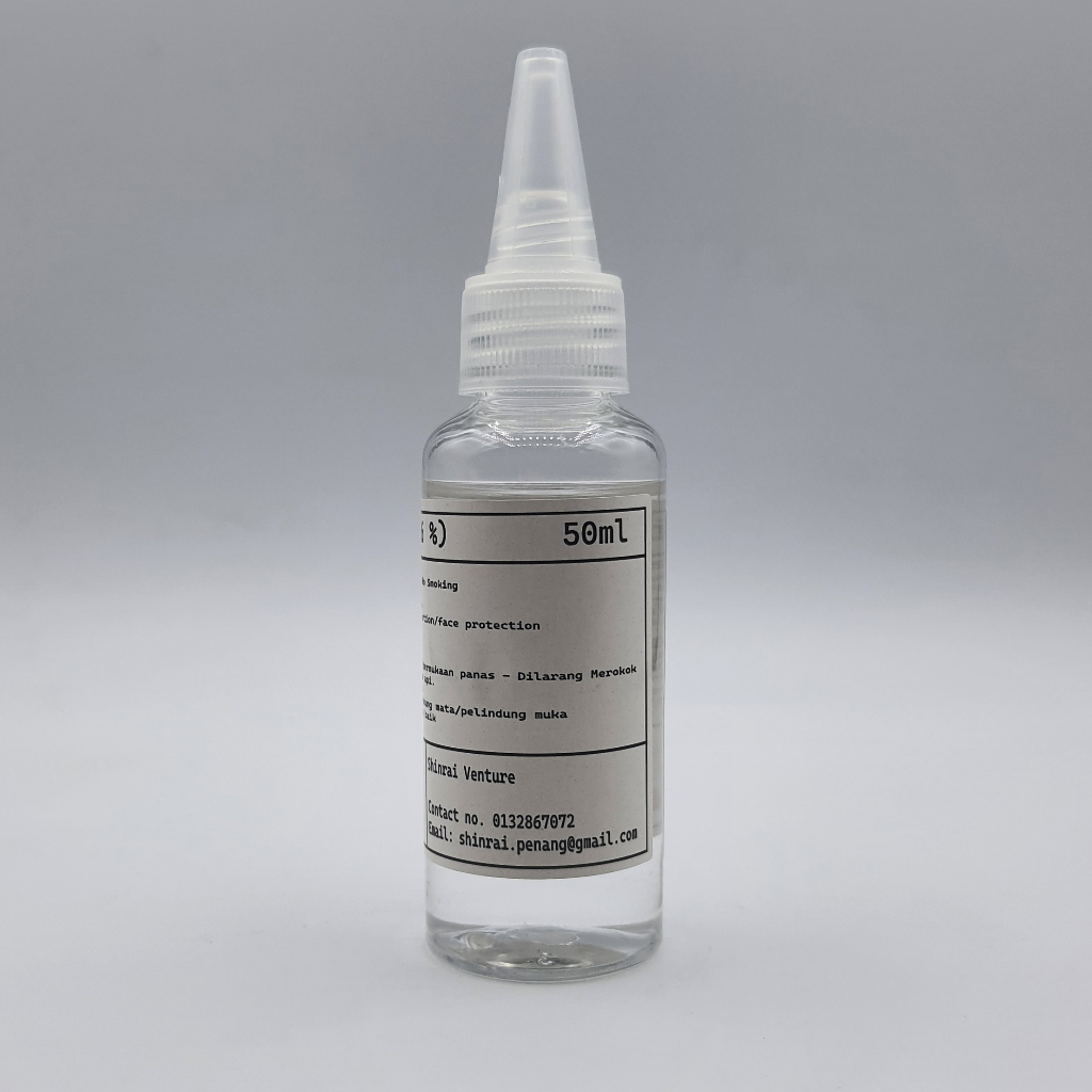 Isopropyl Alcohol (IPA) 99.6 Transparent Spray/Squeeze bottle 100ml