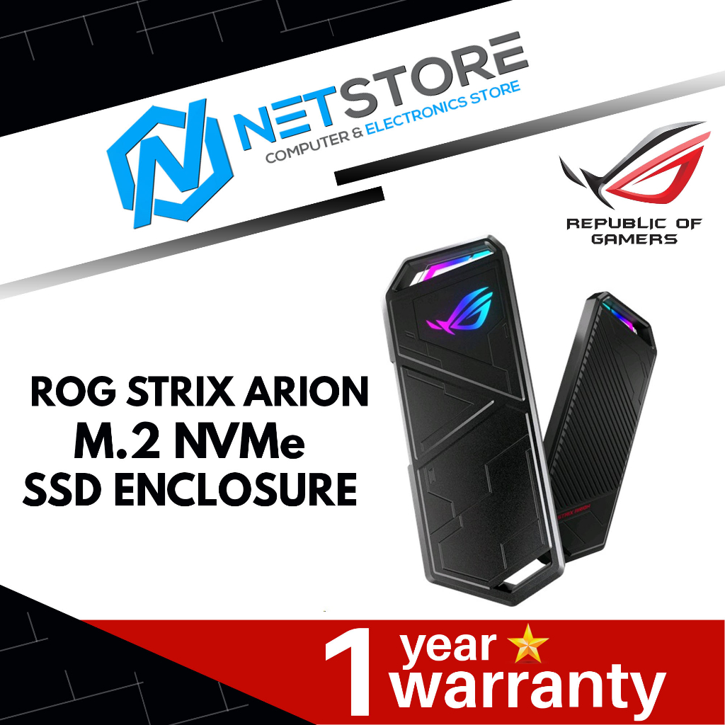 ASUS ROG Strix Arion M.2 NVMe SSD Enclosure 90DD02H0-M00000 | Shopee ...