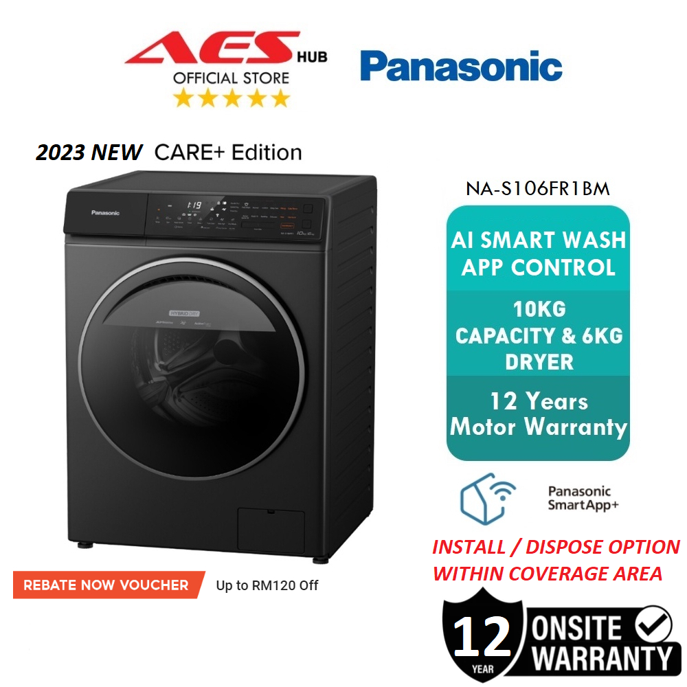 CAN SETUP Panasonic Smart Washer Dryer Machine 10KG / 6KG Front Load