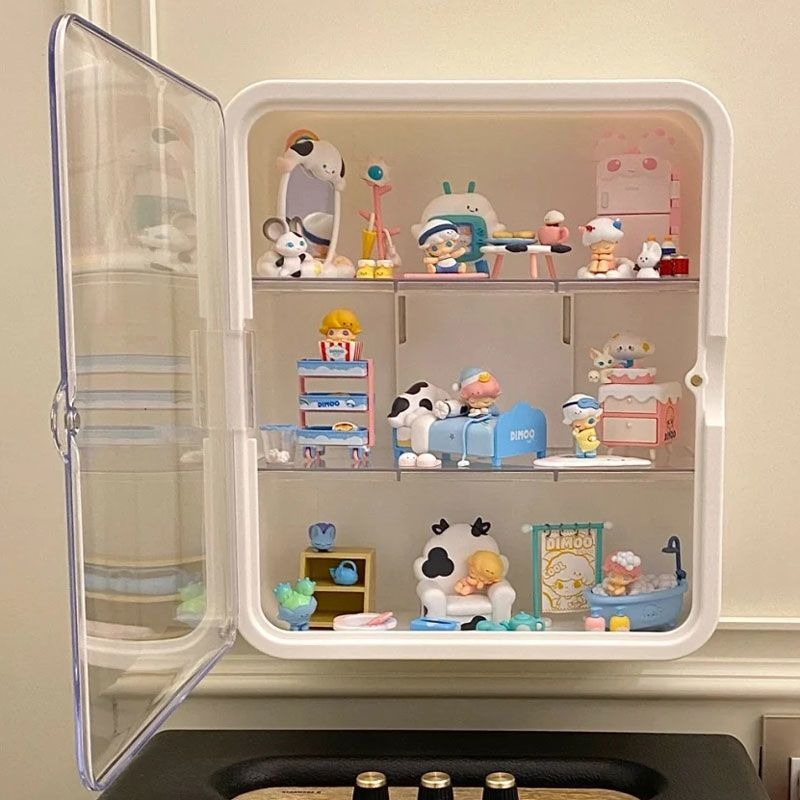 Dimoo House Storage Cabinet Pop Mart Blind Box Container Display Box ...