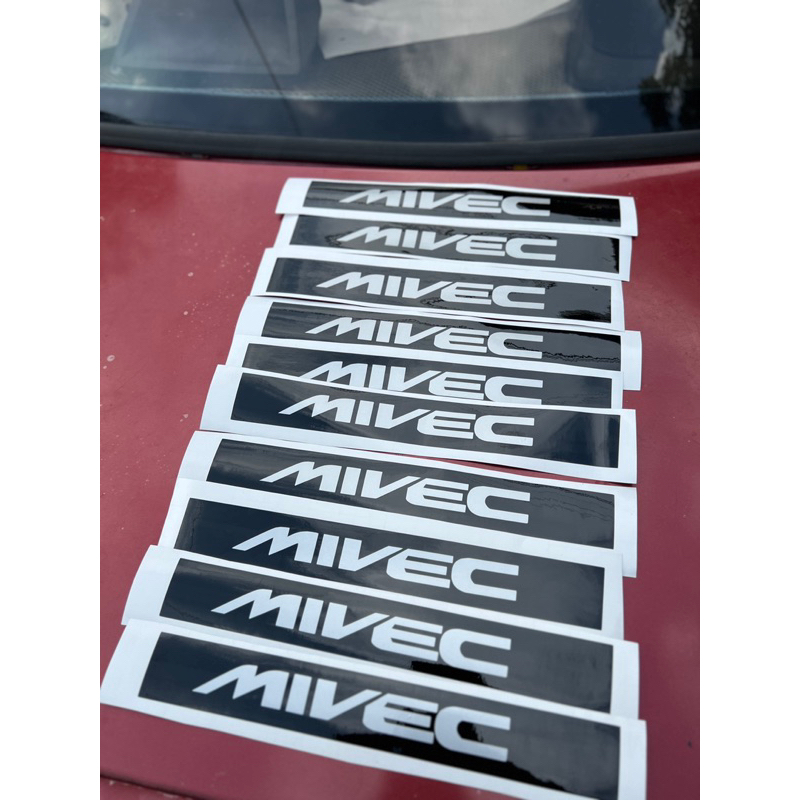 Mivec Sticker High Quality Emblem Valve Rocker Head Cover Original Size ...