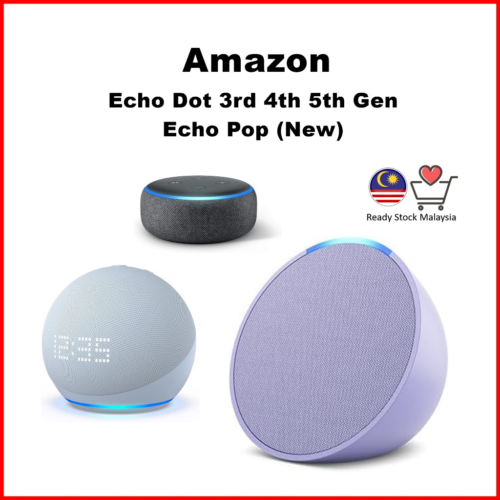 2024 Amazon Echo Spot Echo Pop Dot 5th Gen Dot 4th Gen with Clock