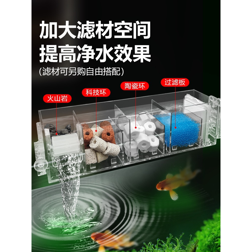 Aquarium Top Filter Box for media filter box akuarium ikan top filter