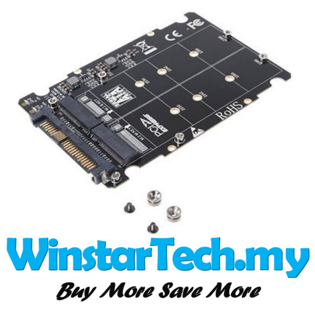 In M Nvme And Sata Bus Ngff Ssd To Pci E U Sff Adapter Pcie