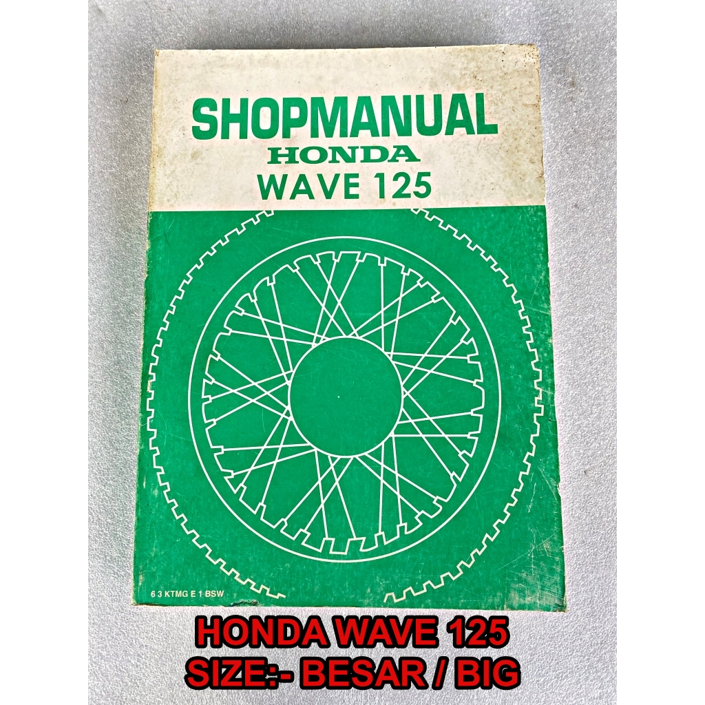 Book Manual / Buku Manual Honda, Honda EX5 Dream, EX5 Class,Wave100