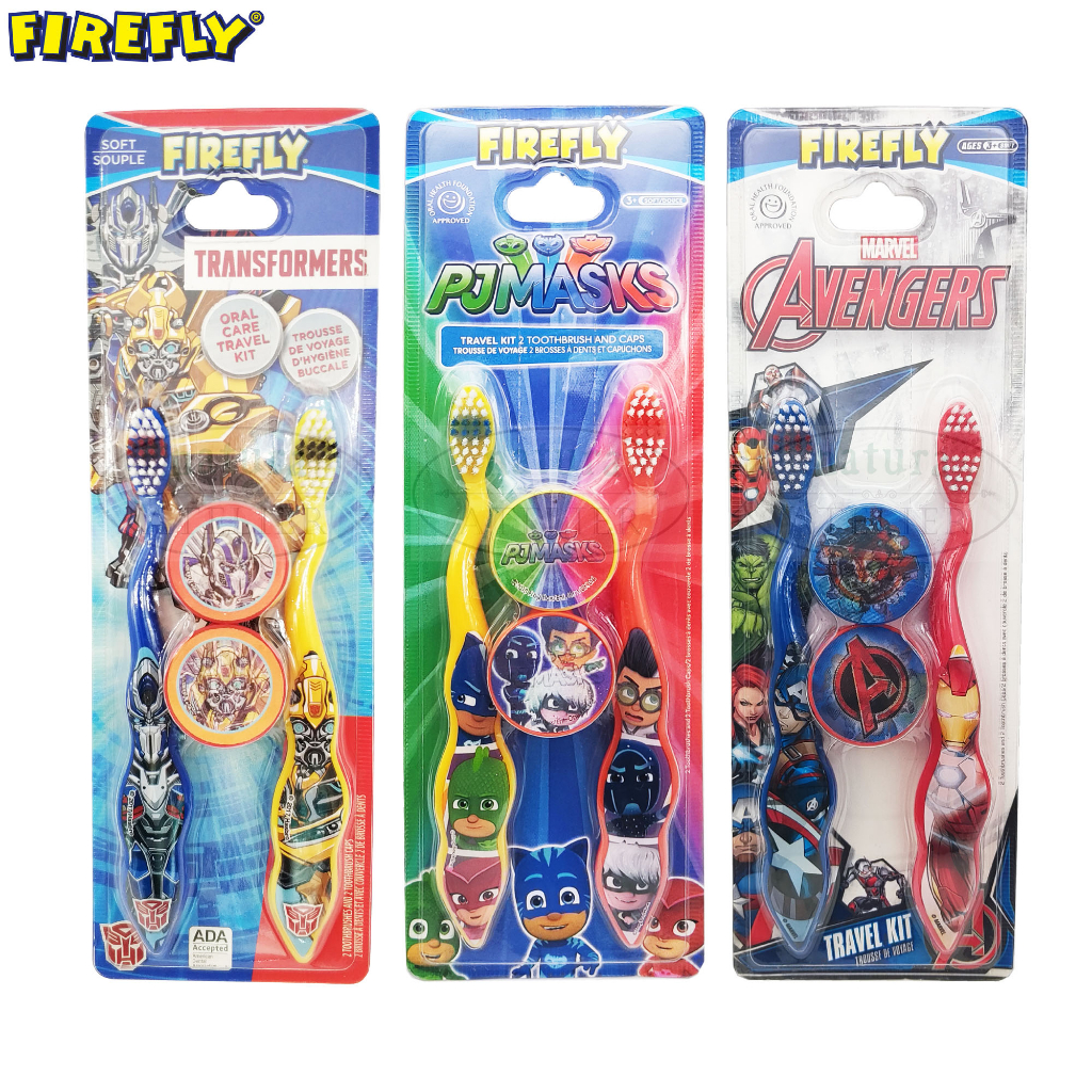 Firefly, Kids Toothbrush with Cover, Transformers PJ Masks Avengers ...