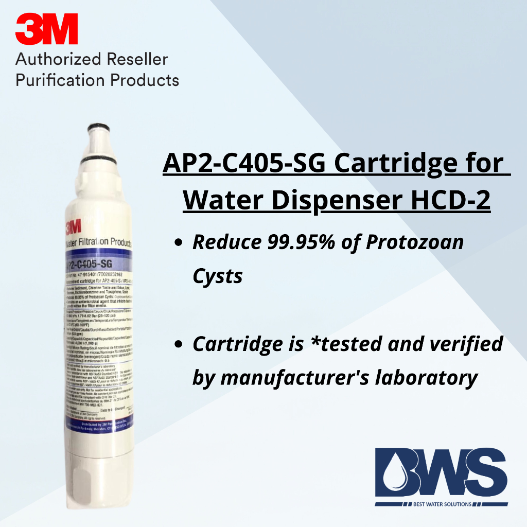 3M AP2C405SG Filter Cartridge For HCD2 Water Dispenser Filter