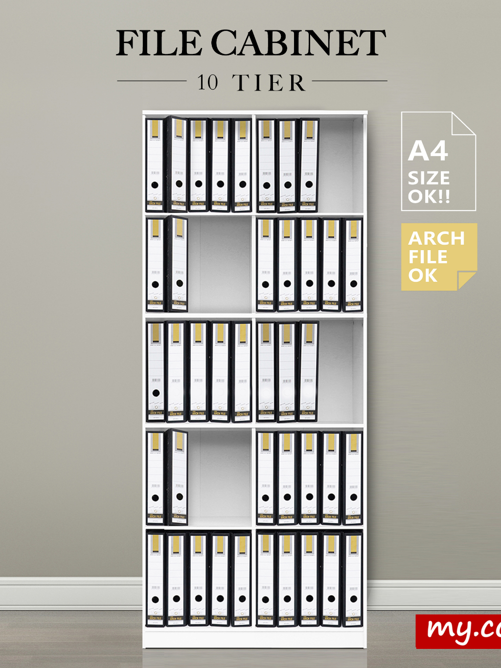 *READY STOCK* Office File Cabinet 10 Tier My-com/A4 Bookshelf/Rak Buku ...