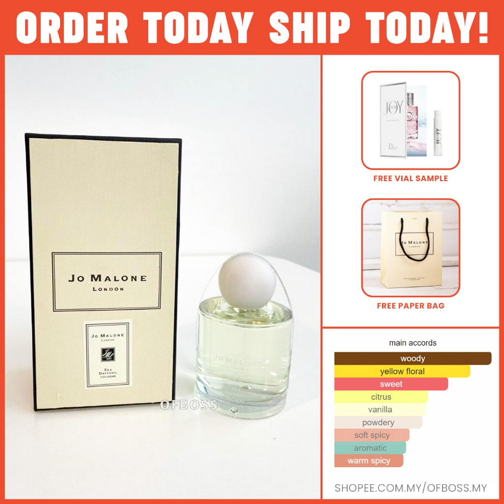 Jo Malone Sea Daffodil 100ml Eau De Cologne EDC For Unisex (2022