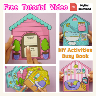 Printable Dollhouse Busy Book & Activities for Kids PDF 
