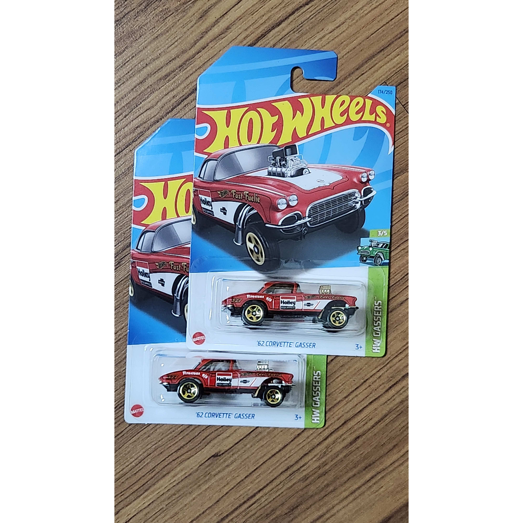 HW Gassers '62 Corvette Gasser Red - Hot Wheels NHRA Dragsters Pro ...