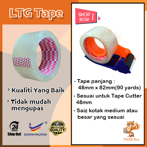 LTG Tape 48mmx90 Yards Fragile OPP Tape Transparent Tape Clear [READY ...