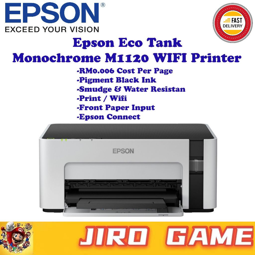 Epson EcoTank Monochrome M1120 WiFi Ink Tank Printer | Shopee Malaysia